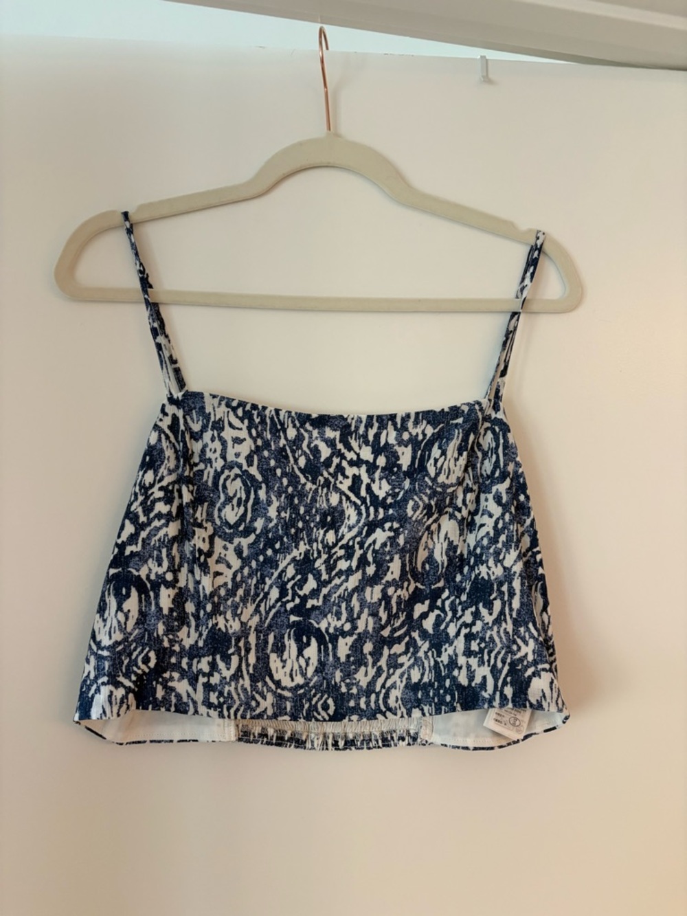 Blue & white Abercrombie crop top (can buy matching skirt separately!!)